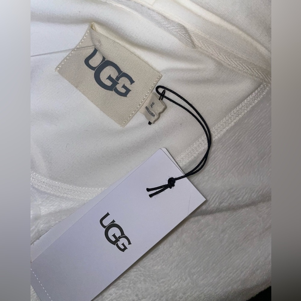 🎉HP🎉New! UGG Double Knit Brushed Fleece Braelyn Il Robe Cream Women's Size XL🤍 - Picture 14 of 16